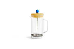 hay french press brewer clear glass