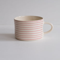 Musango Horizontal Stripe Mug - Rose