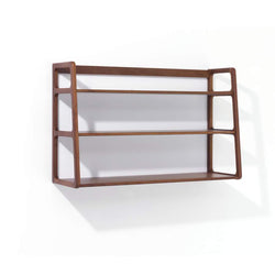 Agnes Wall Mounted Shelves In Walnut