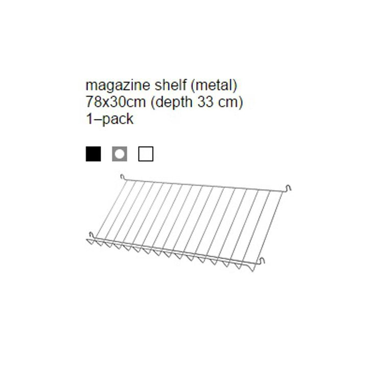 String System Wire Magazine Shelves